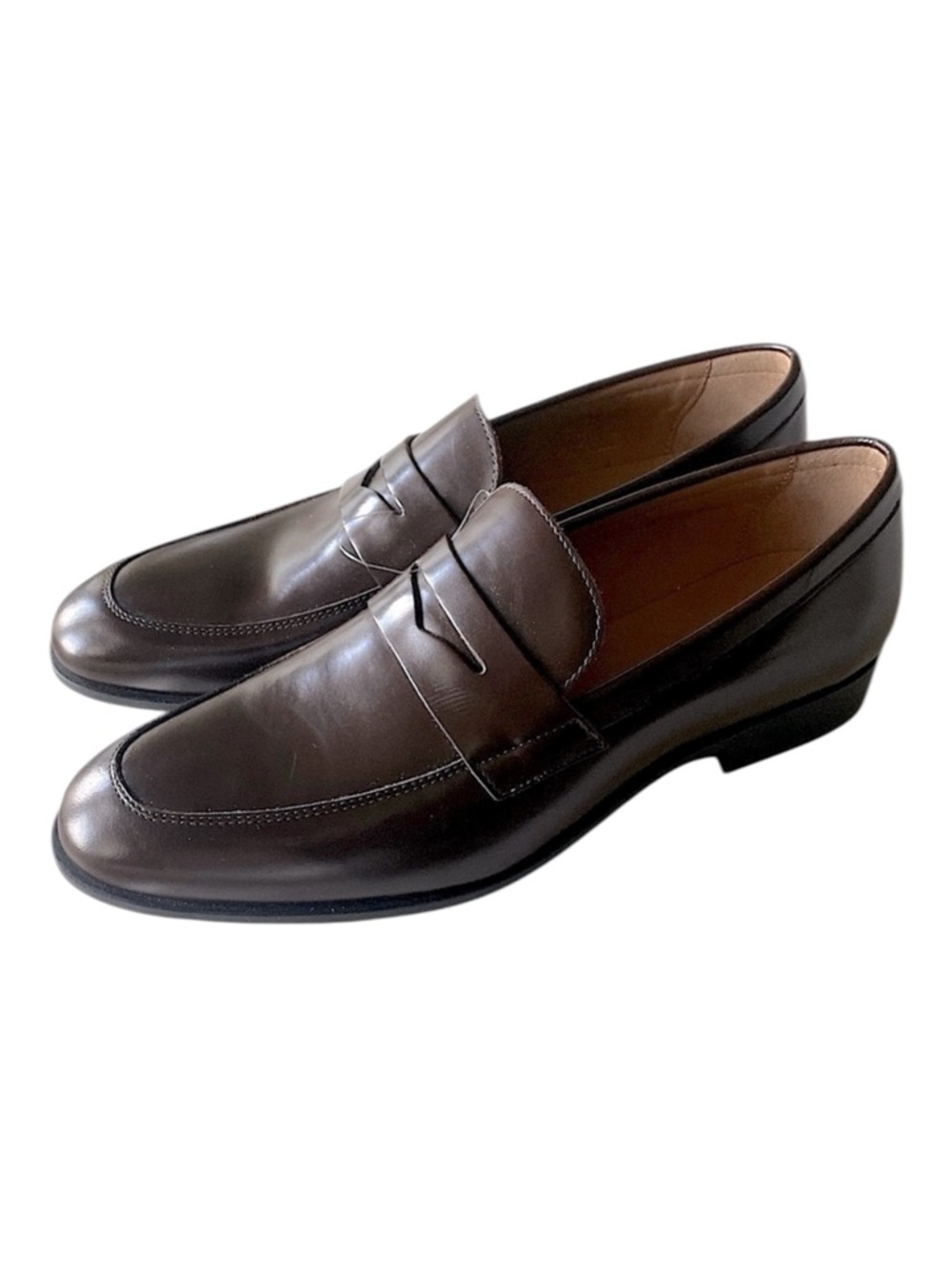 BOSS Italian Leather Penny Loafers Brown Sizes 8, 8.5, 9 NWOT Go…Normcore